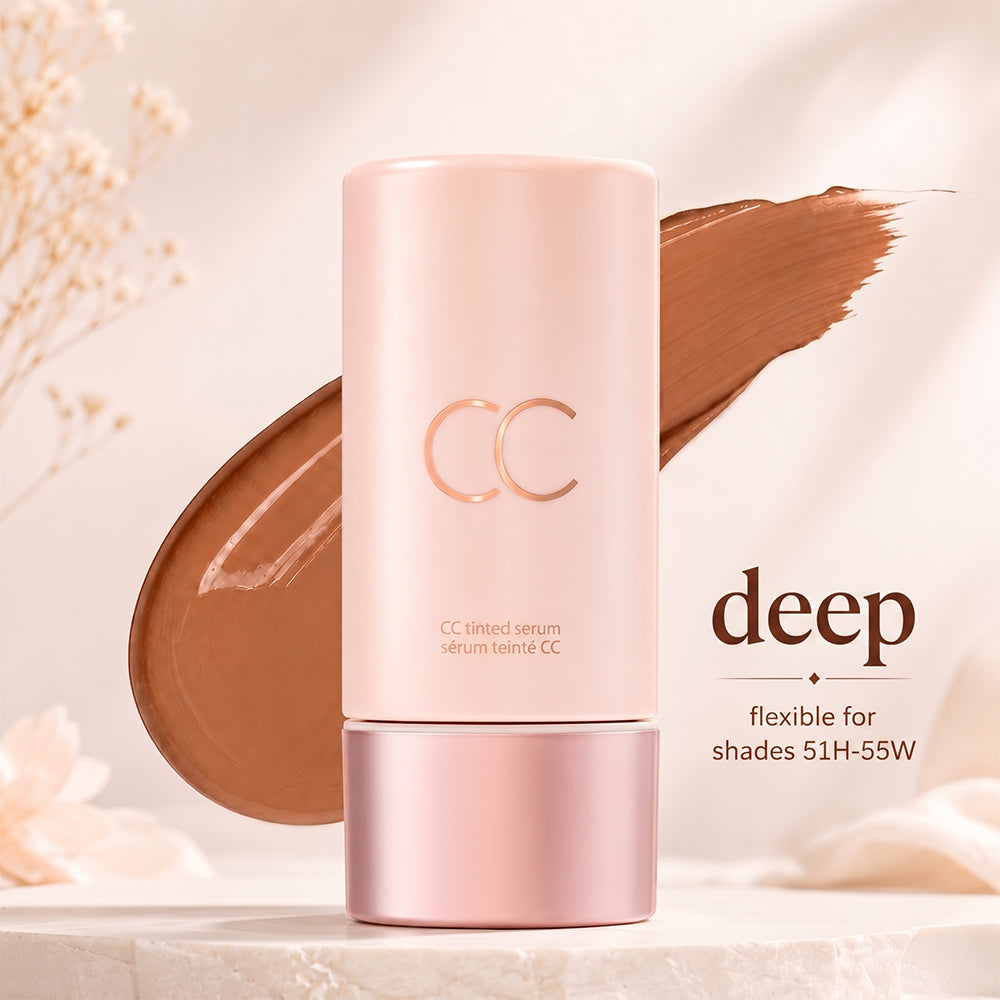 CC color-correcting tinted serum+SPF 30 mineral setting powder