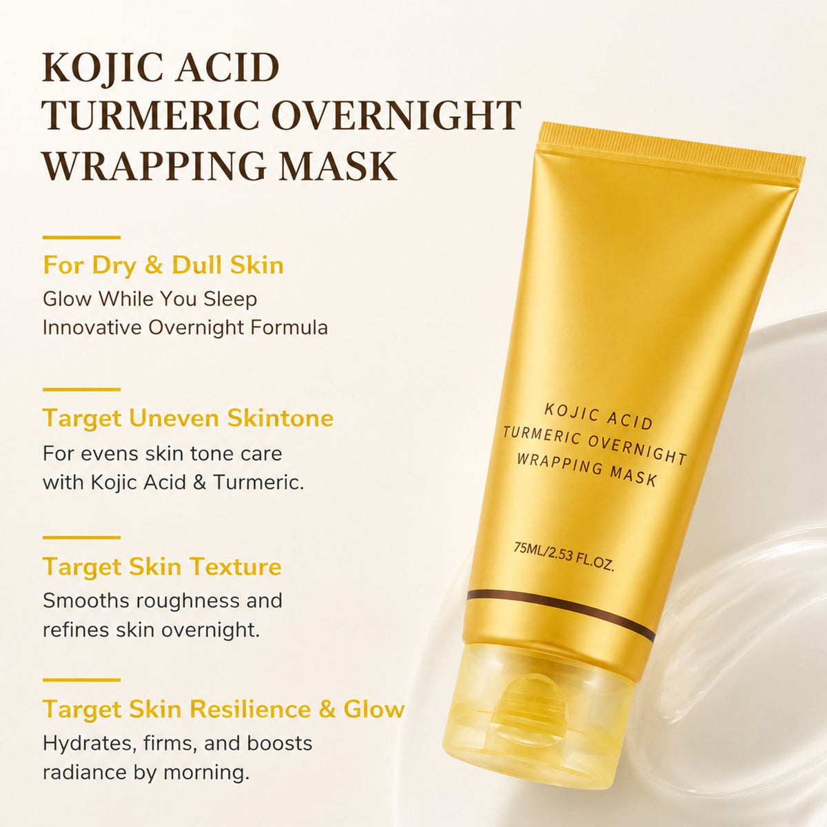 Kojic Acid Turmeric Night Wrapping Mask