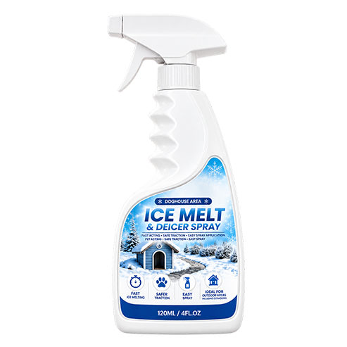 Outdoor De-Icing & Snow Melting Spray – pet-safe, dissolves frost on contact. Clear steps, walkways & patios fast